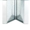 Benjara Console Table with Mirrored V Shaped Base, Silver view 4