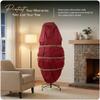 Covermates Keepsakes Upright Christmas Tree Storage Bag  Heavy-Duty Holiday Closet Cover Trees  Durable 300D Polyester with Cinch Straps & Zipper Access  Christmas Tree Bags Storage, Red view 2
