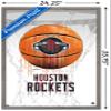 Trends International NBA Houston Rockets - Drip Basketball 21 Wall Poster, 22.375" x 34", Barnwood Framed Version view 3