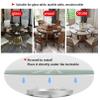  8in 10in 12in 14in 16in 20in 24ni 27in 32in Lazy Susan Silent Rotating Bearing Turntable With Threaded Rubber Pad 360 Degree Swivel Turntable Heavy Duty Aluminium Alloy Swivel Base view 2