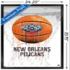 Trends International NBA New Orleans Pelicans - Drip Basketball 21 Wall Poster, 22.375" x 34", Black Framed Version view 3