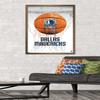 Trends International NBA Dallas Mavericks - Drip Basketball 21 Wall Poster, 22.375" x 34", Bronze Framed Version view 2