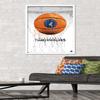 Trends International NBA Minnesota Timberwolves - Drip Basketball 21 Wall Poster, 22.375" x 34", White Framed Version view 2