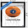 Trends International NBA Minnesota Timberwolves - Drip Basketball 21 Wall Poster, 14.725" x 22.375", Black Framed Version view 3