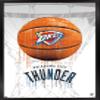 Trends International NBA Oklahoma City Thunder - Drip Basketball 21 Wall Poster, 14.725" x 22.375", Black Framed Version view 1