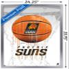 Trends International NBA Phoenix Suns - Drip Basketball 21 Wall Poster, 22.375" x 34", Silver Framed Version view 3