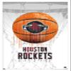 Trends International NBA Houston Rockets - Drip Basketball 21 Wall Poster, 22.375" x 34", White Framed Version view 1