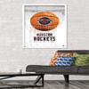 Trends International NBA Houston Rockets - Drip Basketball 21 Wall Poster, 22.375" x 34", White Framed Version view 2