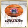Trends International NBA Washington Wizards - Drip Basketball 21 Wall Poster, 22.375" x 34", Gold Framed Version view 1
