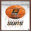 Trends International NBA Phoenix Suns - Drip Basketball 21 Wall Poster, 22.375" x 34", Mahogany Framed Version view 1