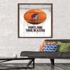 Trends International NBA Portland Trail Blazers - Drip Basketball 21 Wall Poster, 22.375" x 34", Mahogany Framed Version view 2