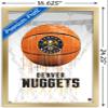 Trends International NBA Denver Nuggets - Drip Basketball 21 Wall Poster, 14.725" x 22.375", Gold Framed Version view 3