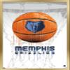 Trends International NBA Memphis Grizzlies - Drip Basketball 21 Wall Poster, 14.725" x 22.375", Gold Framed Version view 1