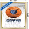 Trends International NBA Memphis Grizzlies - Drip Basketball 21 Wall Poster, 14.725" x 22.375", Gold Framed Version view 3