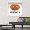Trends International NBA Charlotte Hornets - Drip Basketball 21 Wall Poster, 22.375" x 34", White Framed Version view 2
