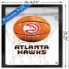 Trends International NBA Atlanta Hawks - Drip Basketball 21 Wall Poster, 14.725" x 22.375", Black Framed Version view 3