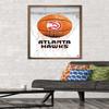 Trends International NBA Atlanta Hawks - Drip Basketball 21 Wall Poster, 22.375" x 34", Bronze Framed Version view 2