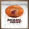 Trends International NBA Miami Heat - Drip Basketball 21 Wall Poster, 22.375" x 34", Bronze Framed Version view 1