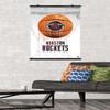 Trends International NBA Houston Rockets - Drip Basketball 21 Wall Poster, 22.375" x 34", Premium Poster & Clip Bundle view 2