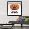 Trends International NBA Houston Rockets - Drip Basketball 21 Wall Poster, 22.375" x 34", Black Framed Version view 2