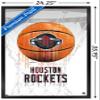 Trends International NBA Houston Rockets - Drip Basketball 21 Wall Poster, 22.375" x 34", Black Framed Version view 3