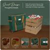 Covermates Keepsakes Rolling Adjustable Ornament Storage Bag  Heavy-Duty Polyester, FlexGrid Trays & Padded Dividers  Protective Holiday Organizer with Wheels, Handles & ID Window, Green view 4