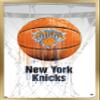 Trends International NBA New York Knicks - Drip Basketball 21 Wall Poster, 22.375" x 34", Gold Framed Version view 1