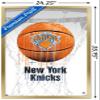 Trends International NBA New York Knicks - Drip Basketball 21 Wall Poster, 22.375" x 34", Gold Framed Version view 3