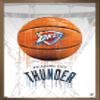 Trends International NBA Oklahoma City Thunder - Drip Basketball 21 Wall Poster, 14.725" x 22.375", Bronze Framed Version view 1