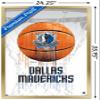 Trends International NBA Dallas Mavericks - Drip Basketball 21 Wall Poster, 22.375" x 34", Gold Framed Version view 3