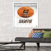 Trends International NBA Phoenix Suns - Drip Basketball 21 Wall Poster, 22.375" x 34", White Framed Version view 2