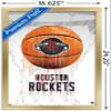 Trends International NBA Houston Rockets - Drip Basketball 21 Wall Poster, 14.725" x 22.375", Gold Framed Version view 3