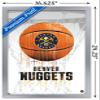 Trends International NBA Denver Nuggets - Drip Basketball 21 Wall Poster, 14.725" x 22.375", Silver Framed Version view 3
