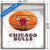 Trends International NBA Chicago Bulls - Drip Basketball 21 Wall Poster, 22.375" x 34", Barnwood Framed Version view 3