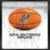 Trends International NBA San Antonio Spurs - Drip Basketball 21 Wall Poster, 22.375" x 34", Black Framed Version view 1