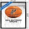 Trends International NBA San Antonio Spurs - Drip Basketball 21 Wall Poster, 22.375" x 34", Black Framed Version view 3