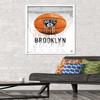 Trends International NBA Brooklyn Nets - Drip Basketball 21 Wall Poster, 22.375" x 34", White Framed Version view 2