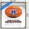 Trends International NBA Washington Wizards - Drip Basketball 21 Wall Poster, 22.375" x 34", Barnwood Framed Version view 3