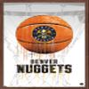 Trends International NBA Denver Nuggets - Drip Basketball 21 Wall Poster, 14.725" x 22.375", Mahogany Framed Version view 1