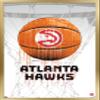 Trends International NBA Atlanta Hawks - Drip Basketball 21 Wall Poster, 14.725" x 22.375", Gold Framed Version view 1