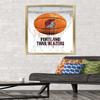 Trends International NBA Portland Trail Blazers - Drip Basketball 21 Wall Poster, 22.375" x 34", Gold Framed Version view 2