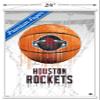Trends International NBA Houston Rockets - Drip Basketball 21 Wall Poster, 22.375" x 34", Premium Print and White Hanger Bundle view 3