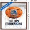 Trends International NBA Dallas Mavericks - Drip Basketball 21 Wall Poster, 22.375" x 34", Mahogany Framed Version view 3