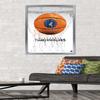 Trends International NBA Minnesota Timberwolves - Drip Basketball 21 Wall Poster, 22.375" x 34", Silver Framed Version view 2