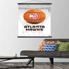 Trends International NBA Atlanta Hawks - Drip Basketball 21 Wall Poster, 22.375" x 34", Premium Print and Black Hanger Bundle view 2