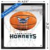 Trends International NBA Charlotte Hornets - Drip Basketball 21 Wall Poster, 14.725" x 22.375", Black Framed Version view 3