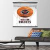 Trends International NBA Houston Rockets - Drip Basketball 21 Wall Poster, 22.375" x 34", Premium Print and Black Hanger Bundle view 2