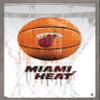 Trends International NBA Miami Heat - Drip Basketball 21 Wall Poster, 14.725" x 22.375", Barnwood Framed Version view 1