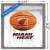 Trends International NBA Miami Heat - Drip Basketball 21 Wall Poster, 14.725" x 22.375", Barnwood Framed Version view 3