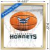 Trends International NBA Charlotte Hornets - Drip Basketball 21 Wall Poster, 14.725" x 22.375", Gold Framed Version view 3